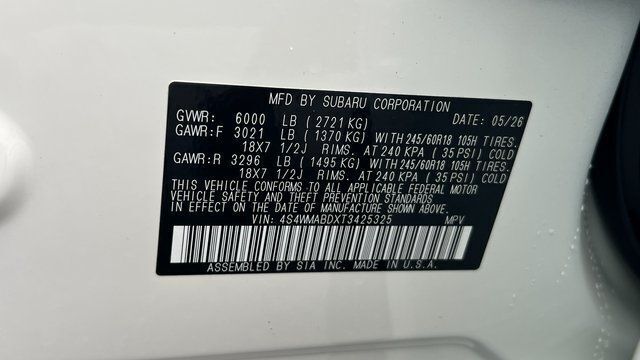 2026 Subaru ASCENT Premium 7-Passenger Fredericksburg VA