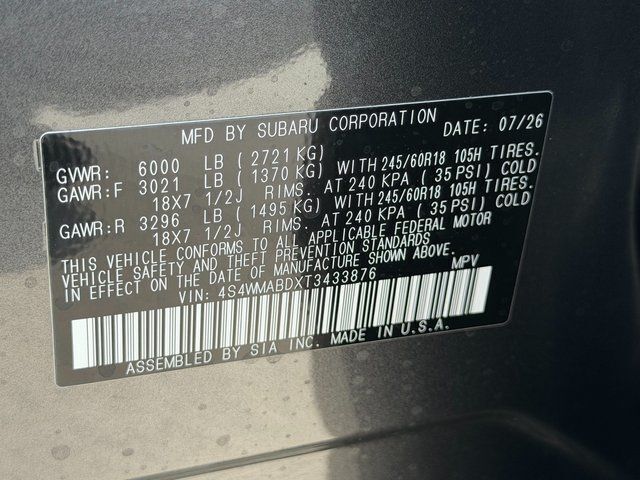 2026 Subaru ASCENT Premium 7-Passenger Springfield VA