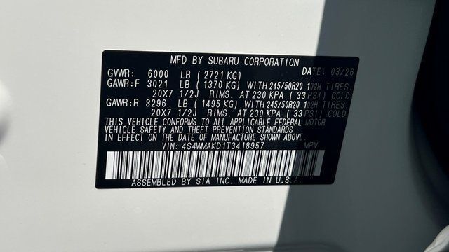 2026 Subaru ASCENT Touring 7-Passenger Fredericksburg VA