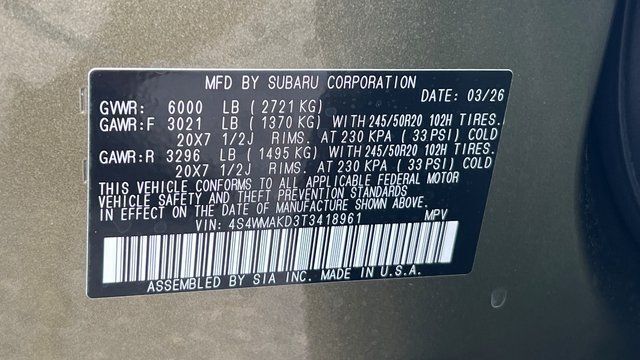 2026 Subaru ASCENT Touring 7-Passenger Fredericksburg VA