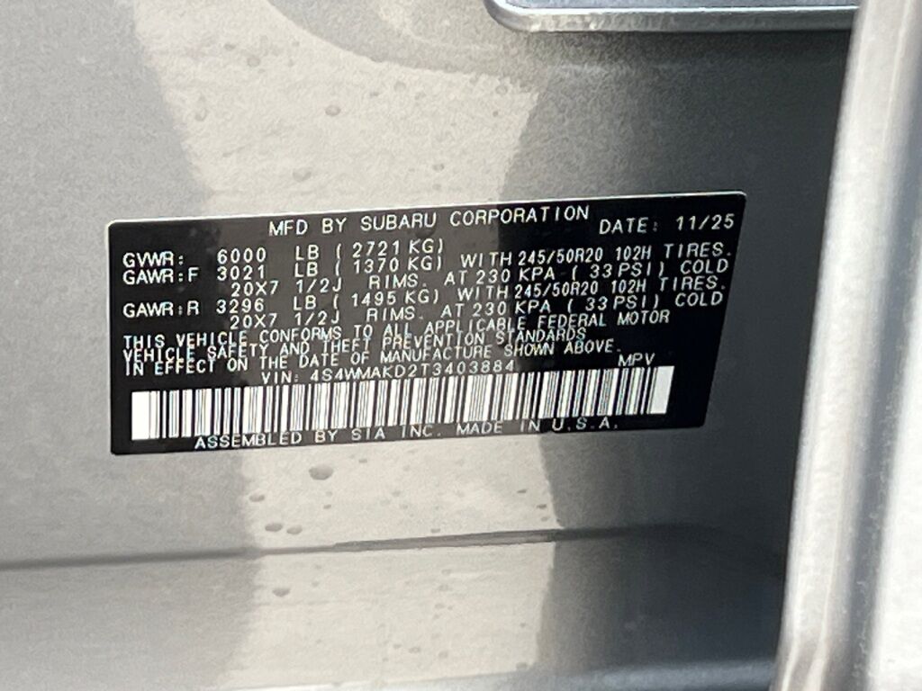 2026 Subaru ASCENT Touring 7-Passenger Hagerstown MD