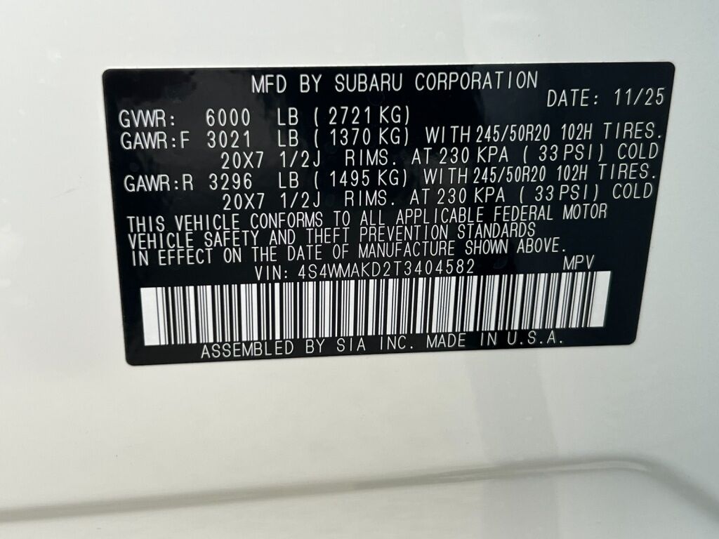 2026 Subaru ASCENT Touring 7-Passenger Springfield VA