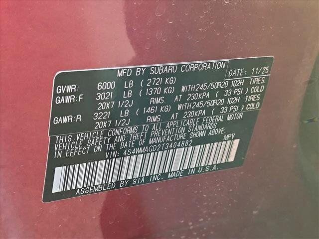 2026 Subaru Ascent Limited Roseville CA
