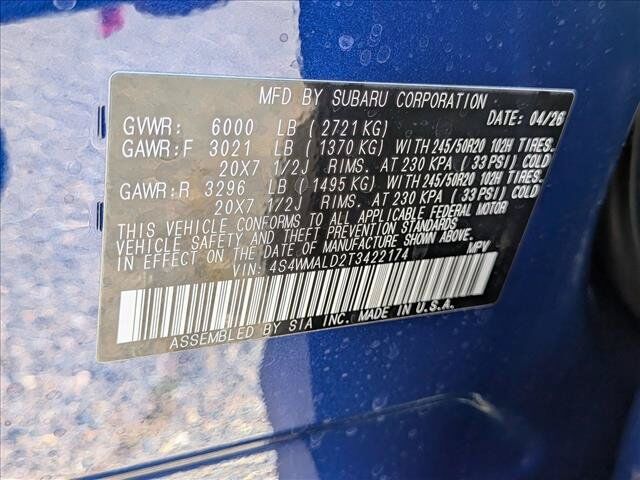 2026 Subaru Ascent Onyx Edition Touring Roseville CA