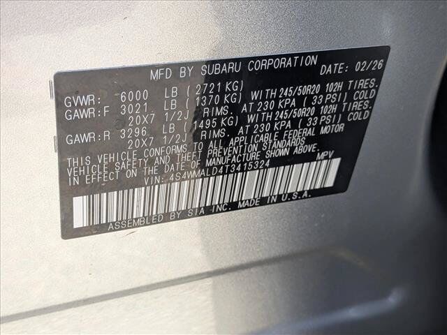 2026 Subaru Ascent Onyx Edition Touring Roseville CA