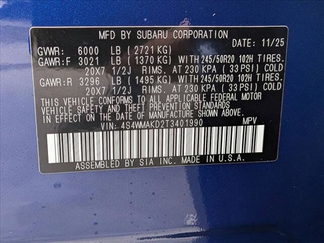 2026 Subaru Ascent Touring Roseville CA