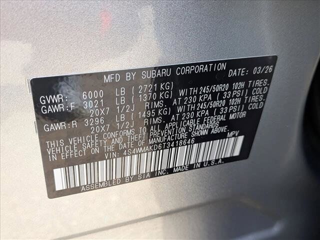 2026 Subaru Ascent Touring Roseville CA