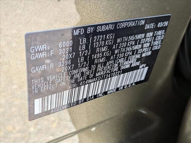 2026 Subaru Ascent Touring Roseville CA