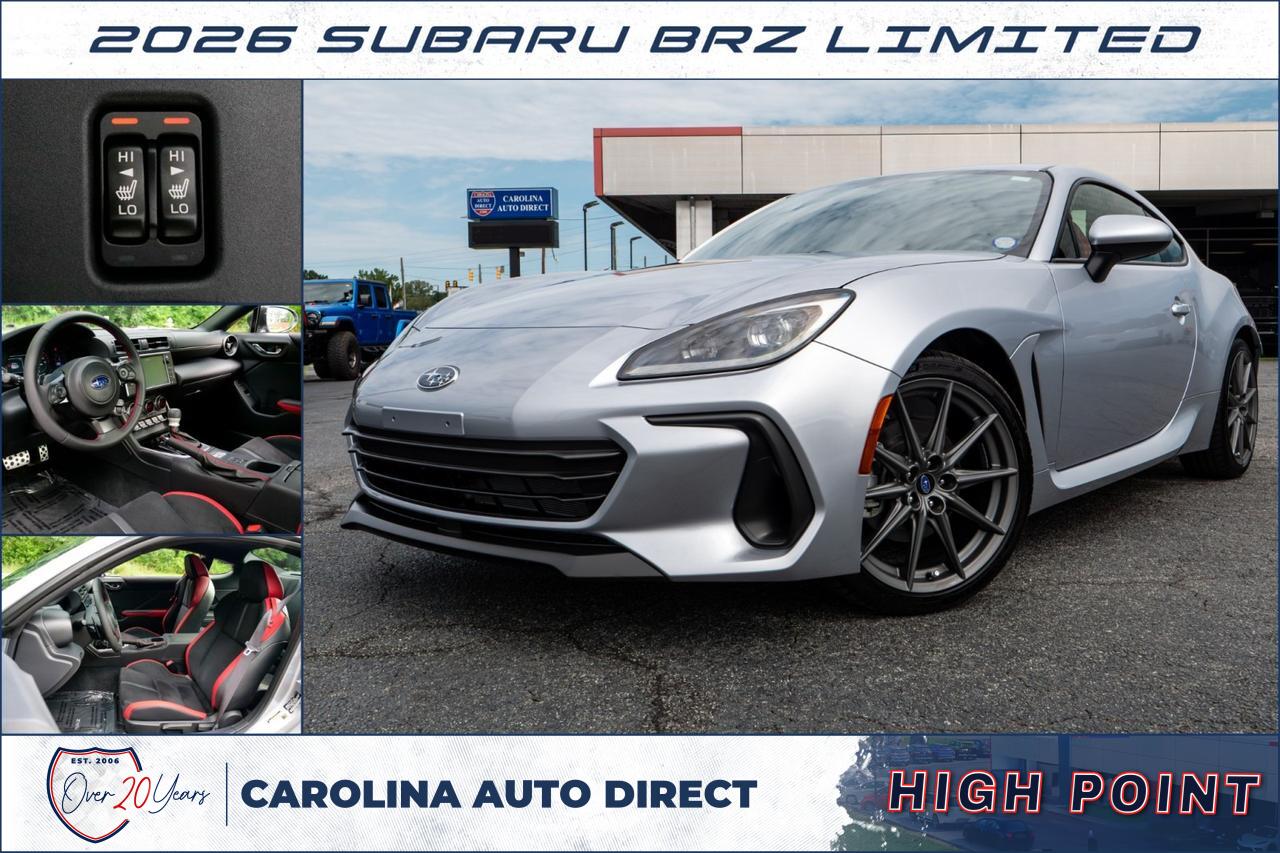 2026 Subaru BRZ Limited / Heated Performance Design Seats!