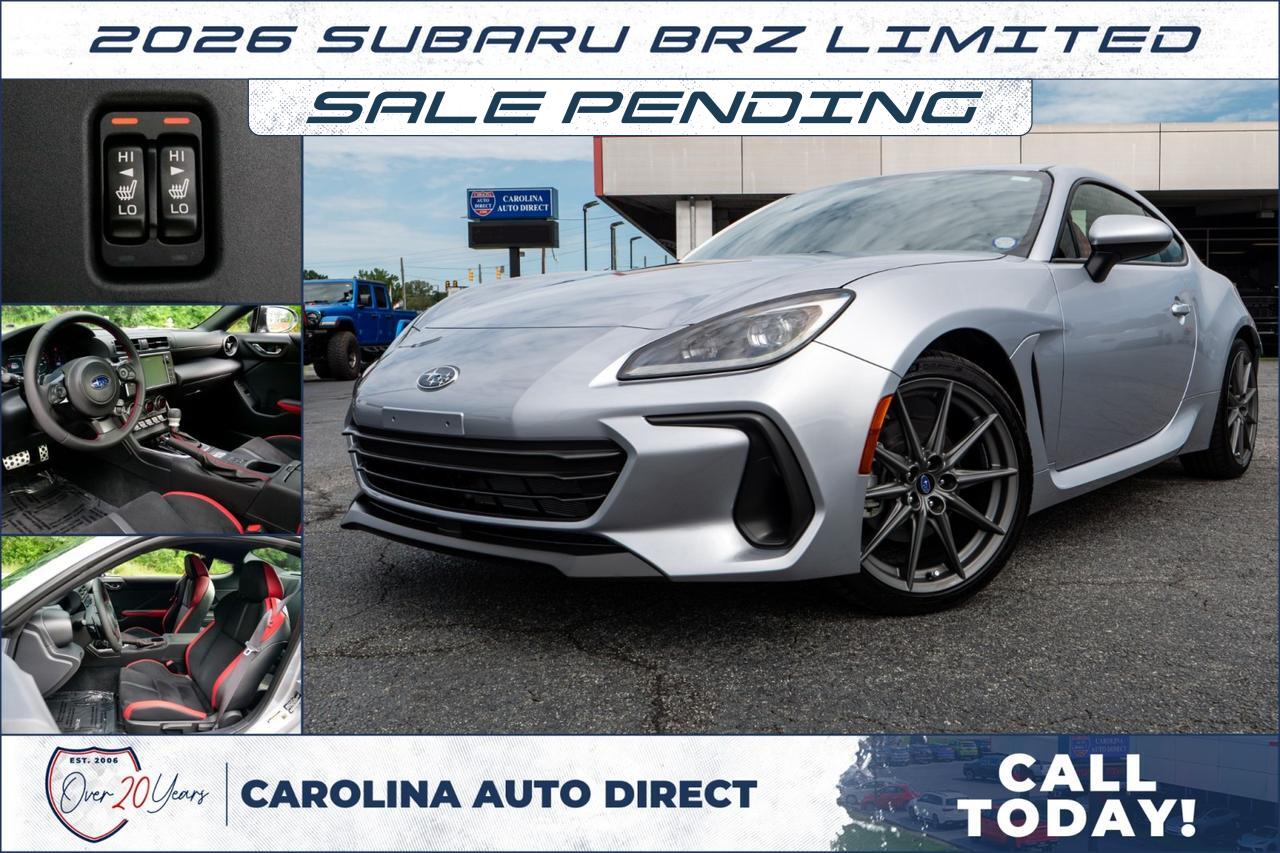 2026 Subaru BRZ Limited / Heated Performance Design Seats!