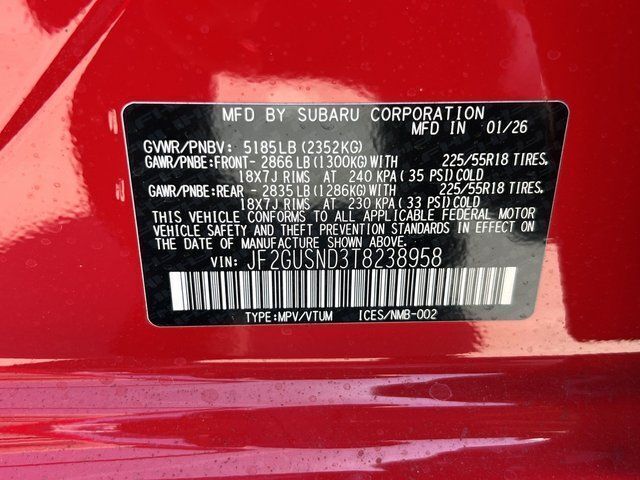 2026 Subaru CROSSTREK HYBRID Limited Hybrid Springfield VA