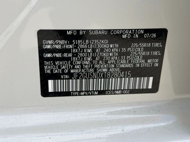 2026 Subaru CROSSTREK HYBRID Limited Hybrid Springfield VA