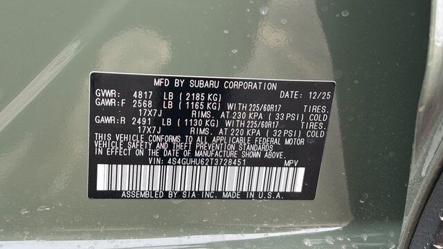 2026 Subaru CROSSTREK Wilderness Fredericksburg VA