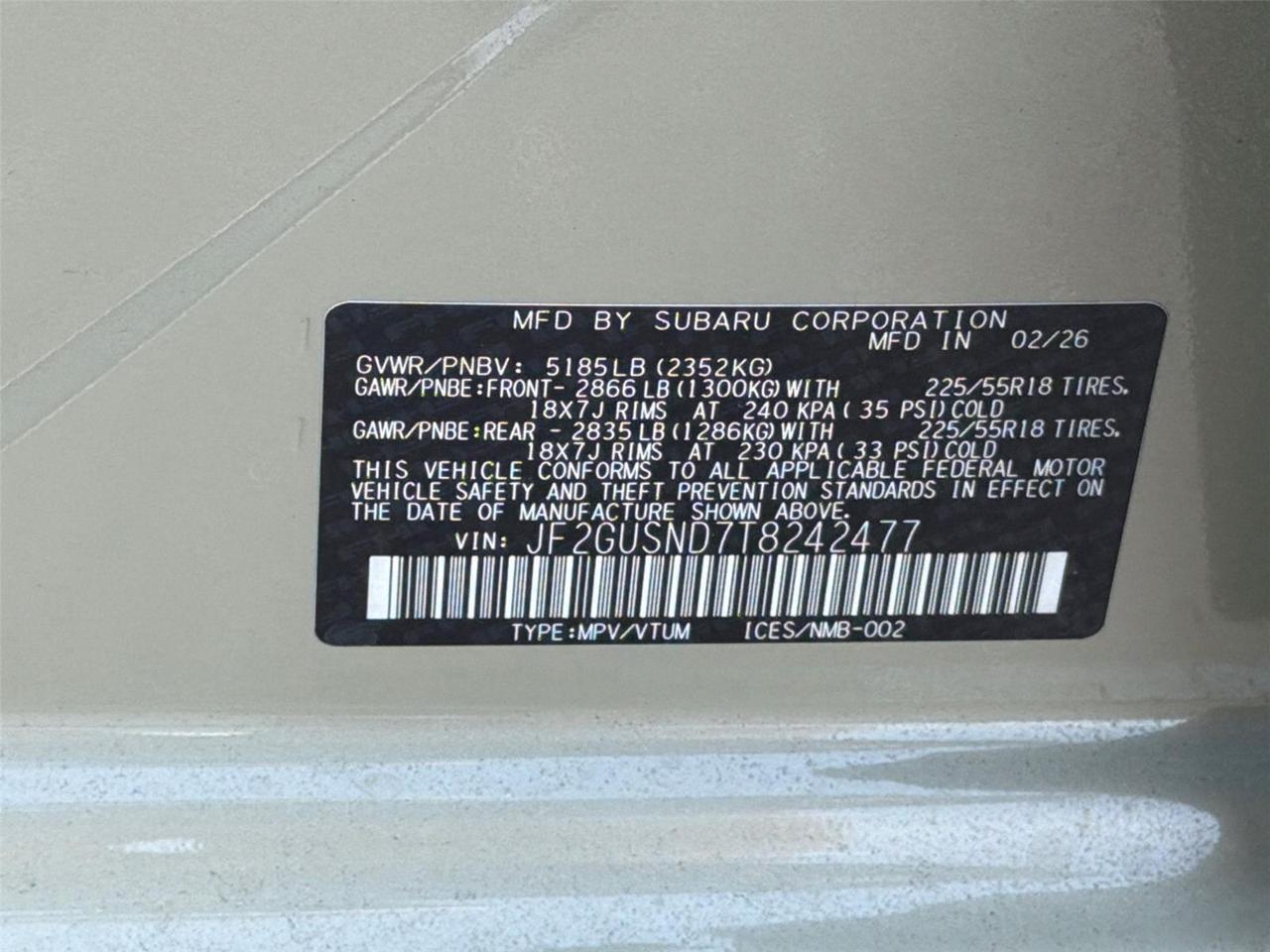 2026 Subaru Crosstrek Limited Hybrid Hagerstown MD