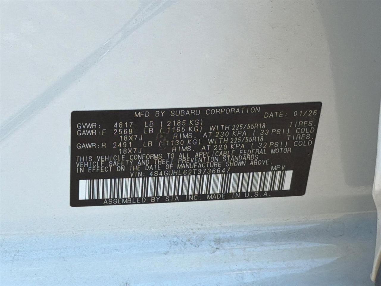2026 Subaru Crosstrek Limited Hagerstown MD