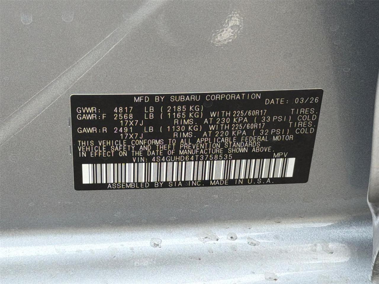 2026 Subaru Crosstrek Premium Hagerstown MD