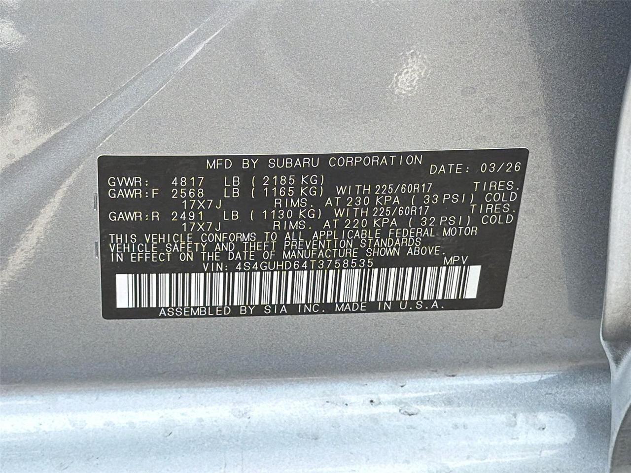 2026 Subaru Crosstrek Premium Hagerstown MD