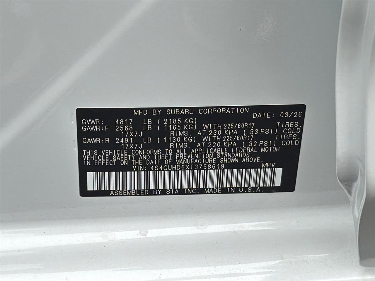 2026 Subaru Crosstrek Premium Hagerstown MD