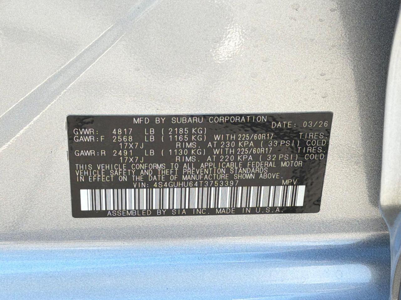 2026 Subaru Crosstrek Wilderness Hagerstown MD