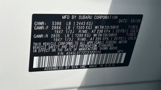 2026 Subaru FORESTER HYBRID Touring Hybrid Fredericksburg VA