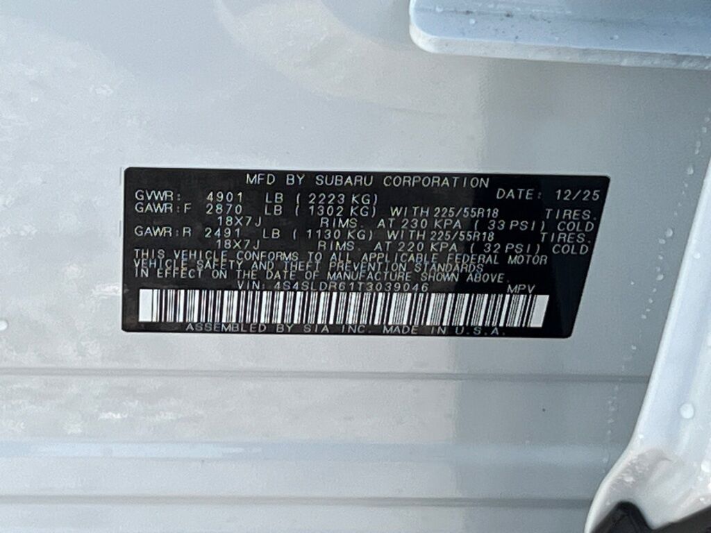 2026 Subaru FORESTER Limited Hagerstown MD