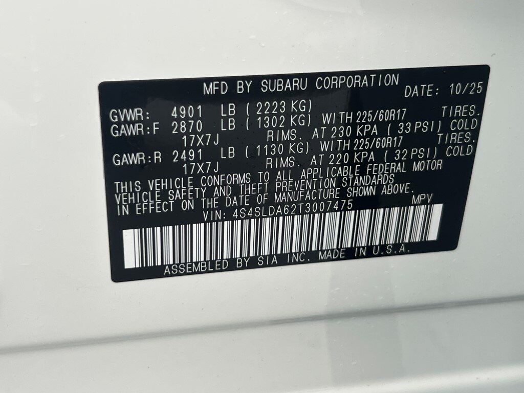 2026 Subaru FORESTER Standard Model Springfield VA