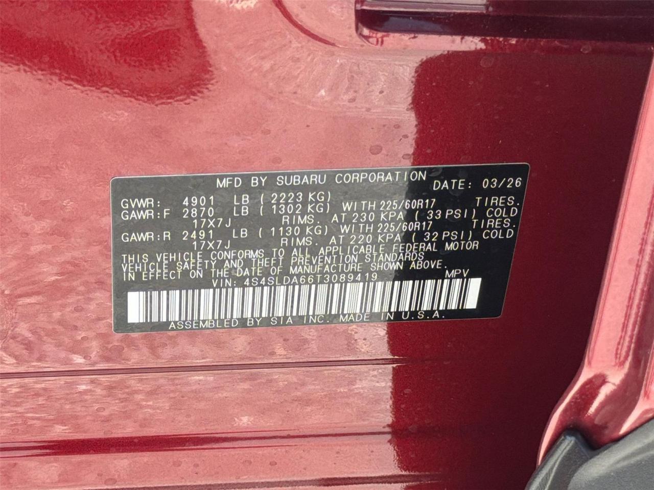 2026 Subaru Forester Base Hagerstown MD