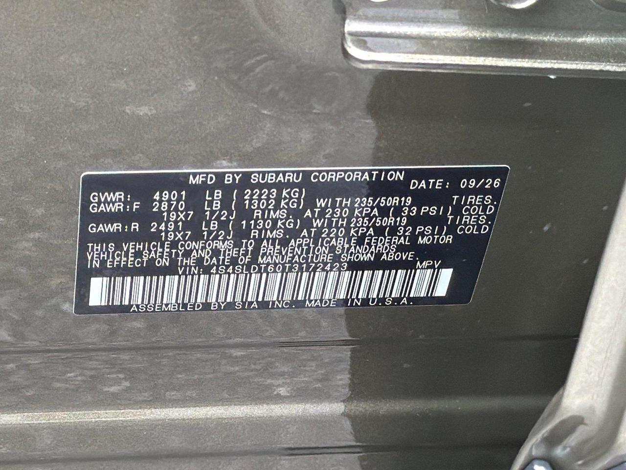 2026 Subaru Forester Touring Hagerstown MD