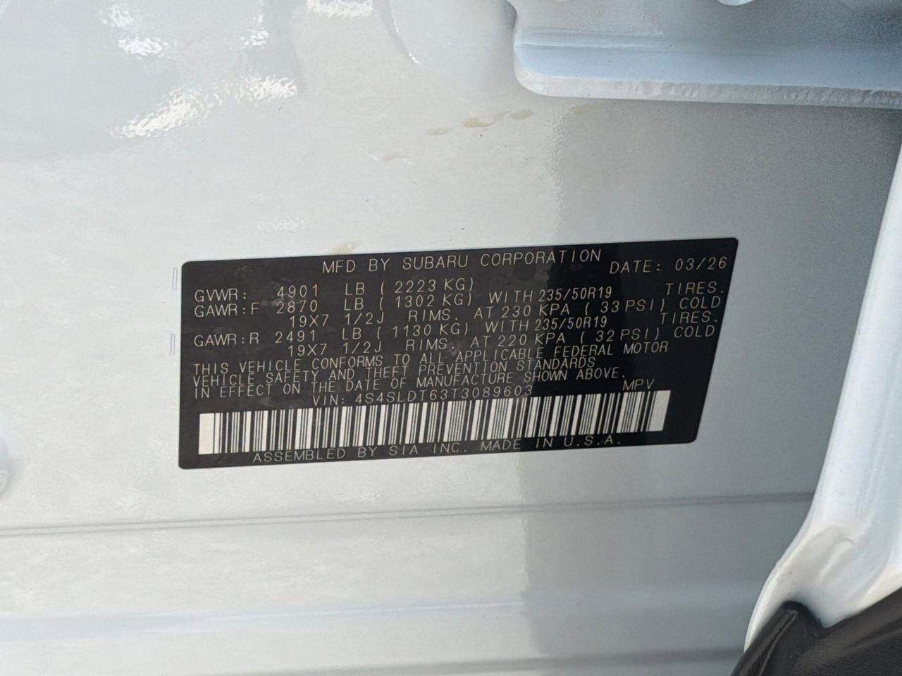 2026 Subaru Forester Touring Hagerstown MD