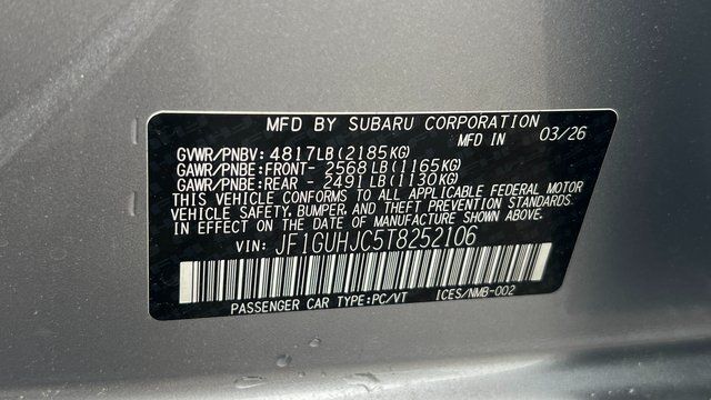 2026 Subaru IMPREZA RS Fredericksburg VA
