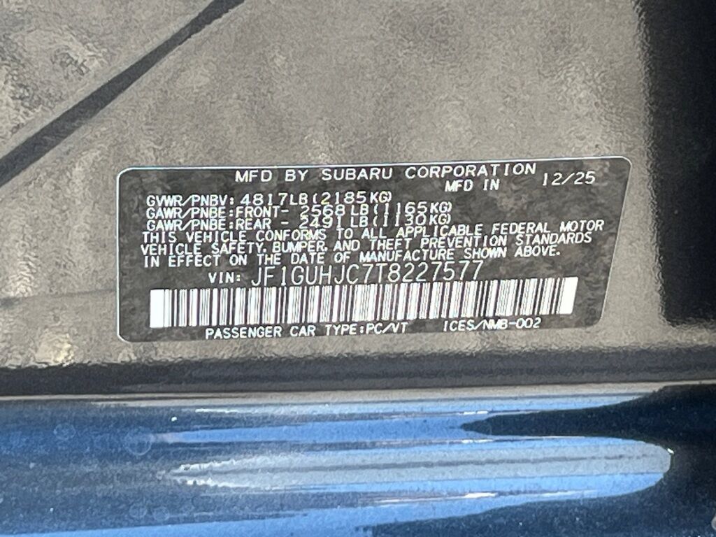 2026 Subaru IMPREZA RS Hagerstown MD