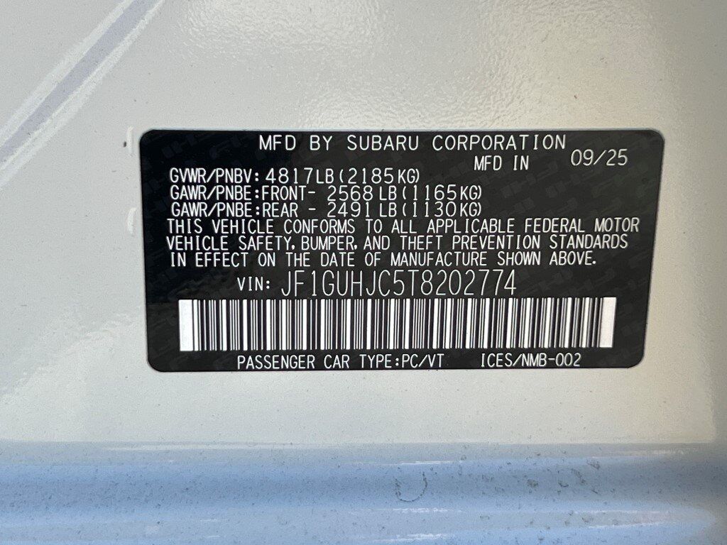 2026 Subaru IMPREZA RS Springfield VA