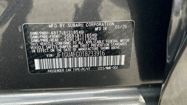2026 Subaru IMPREZA Sport Fredericksburg VA