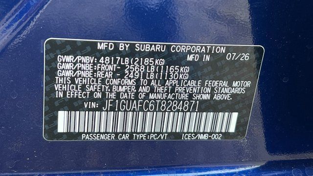 2026 Subaru IMPREZA Sport Fredericksburg VA