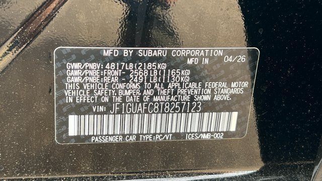 2026 Subaru IMPREZA Sport Fredericksburg VA