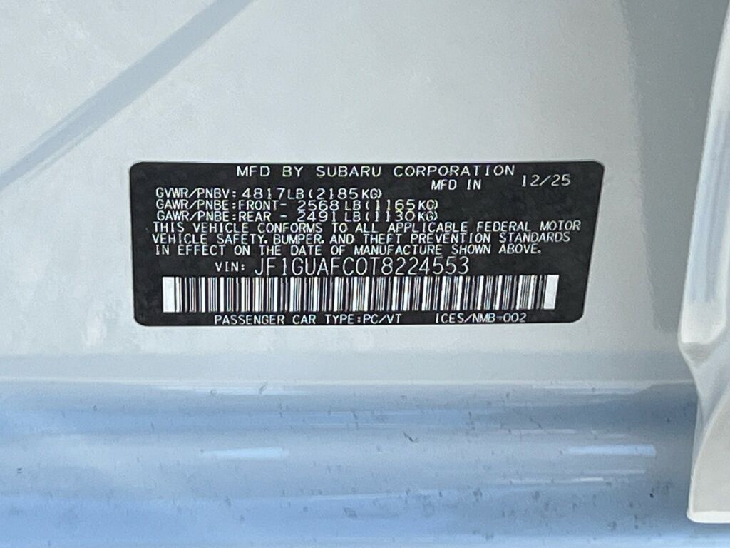 2026 Subaru IMPREZA Sport Hagerstown MD