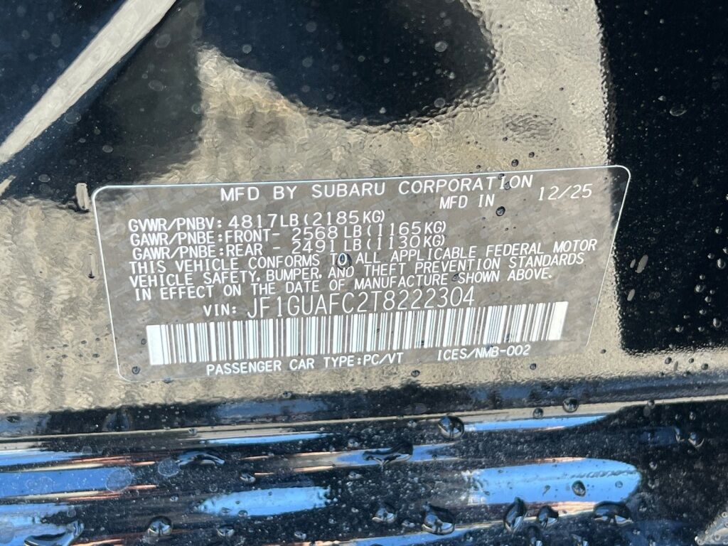 2026 Subaru IMPREZA Sport Hagerstown MD