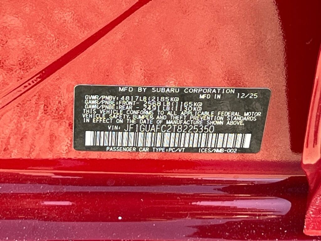 2026 Subaru IMPREZA Sport Hagerstown MD