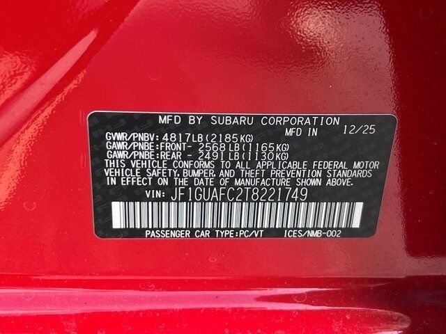 2026 Subaru IMPREZA Sport Springfield VA