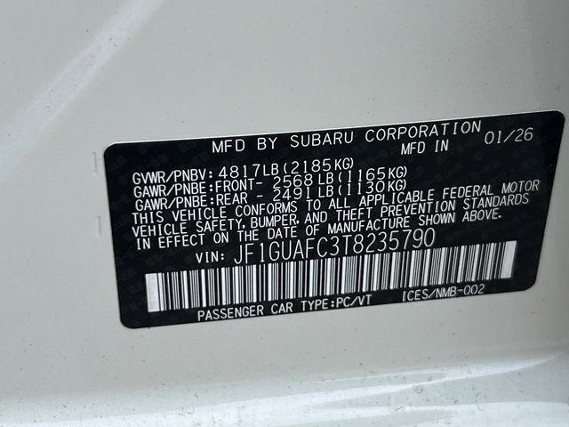 2026 Subaru IMPREZA Sport Springfield VA