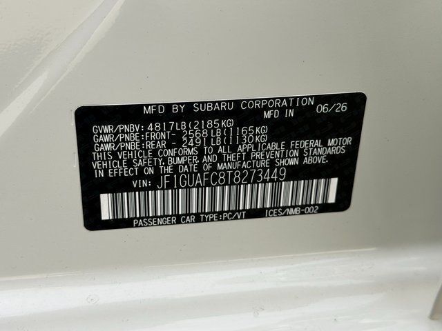 2026 Subaru IMPREZA Sport Springfield VA