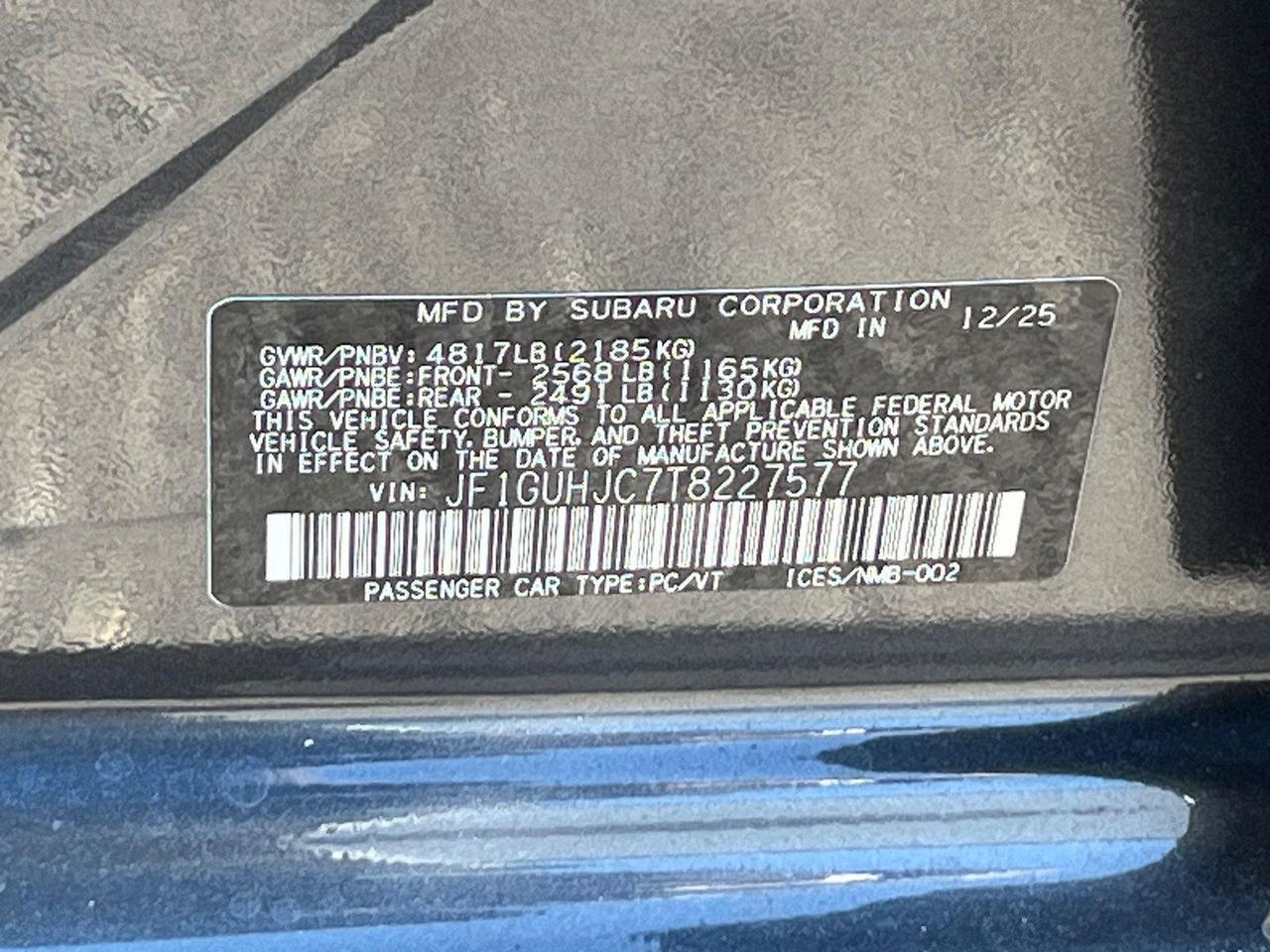 2026 Subaru Impreza RS Hagerstown MD