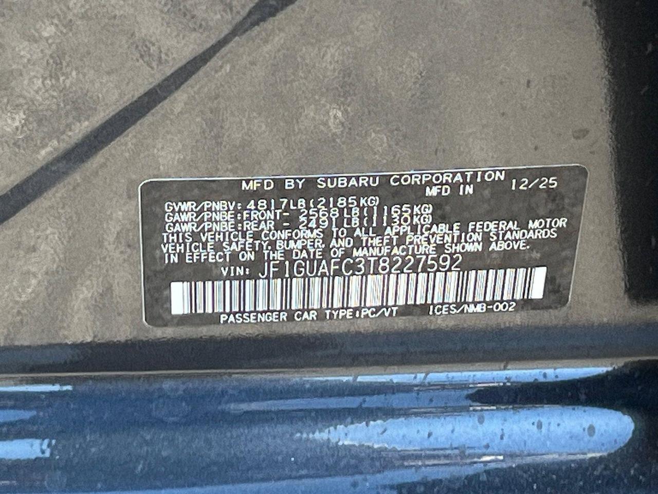 2026 Subaru Impreza Sport Hagerstown MD