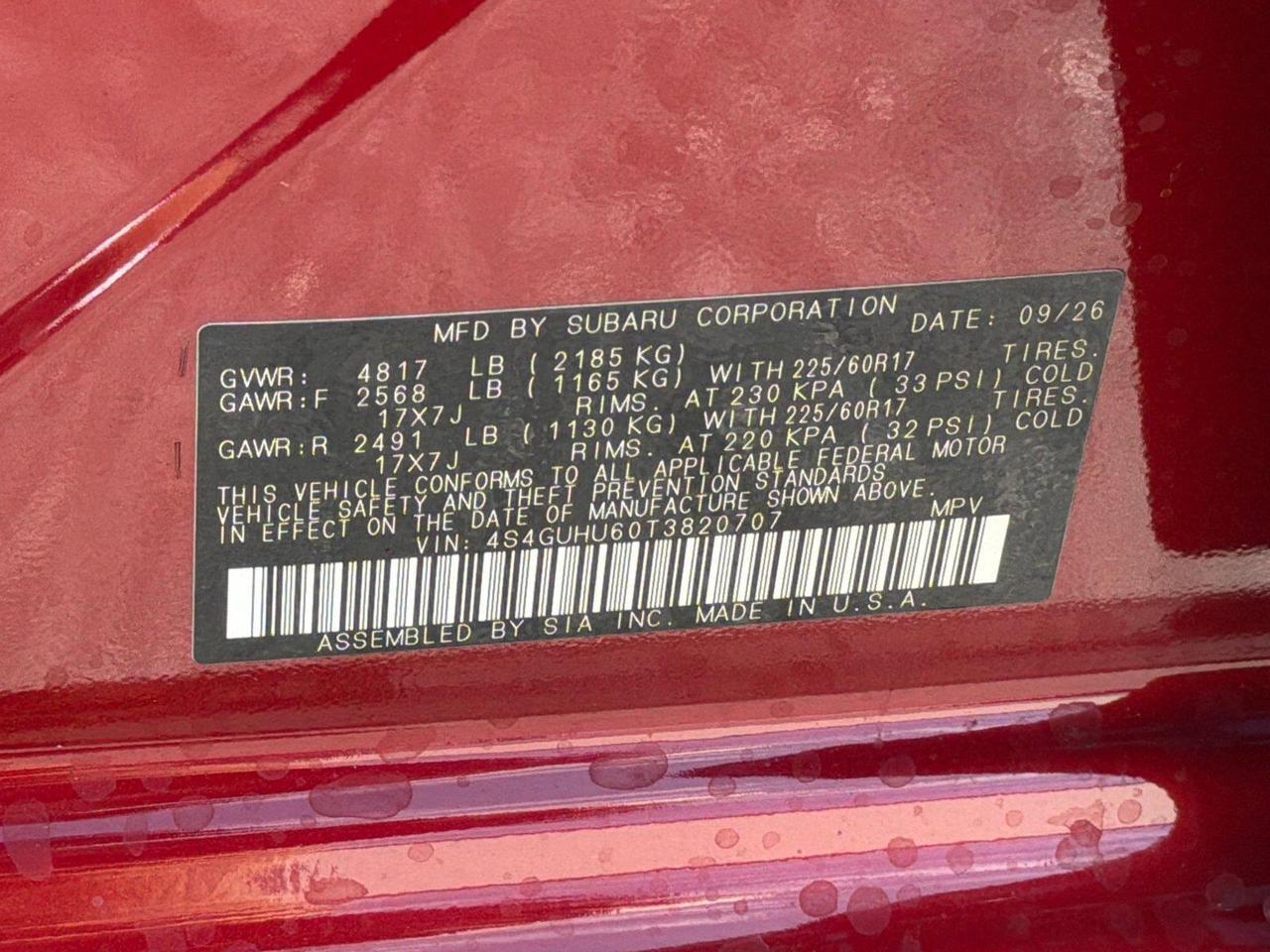 2026 Subaru No Model Hagerstown MD