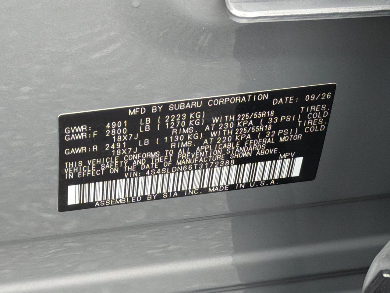 2026 Subaru No Model Hagerstown MD