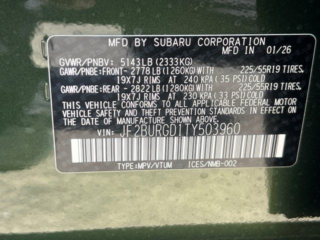 2026 Subaru OUTBACK Limited XT Springfield VA