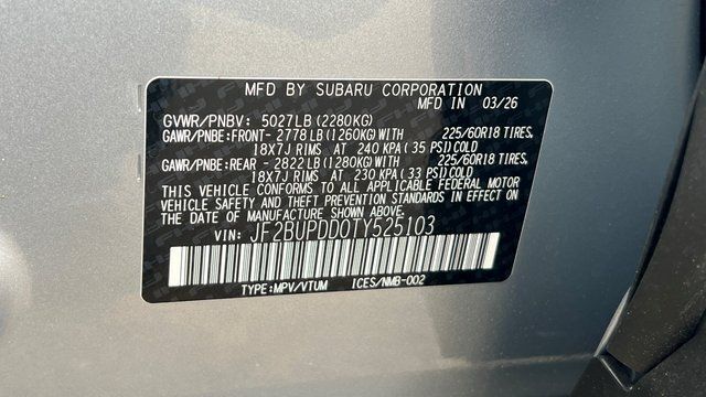 2026 Subaru OUTBACK Limited Fredericksburg VA