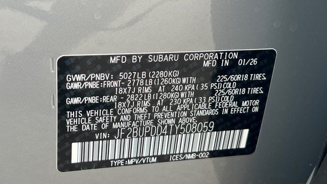 2026 Subaru OUTBACK Limited Fredericksburg VA