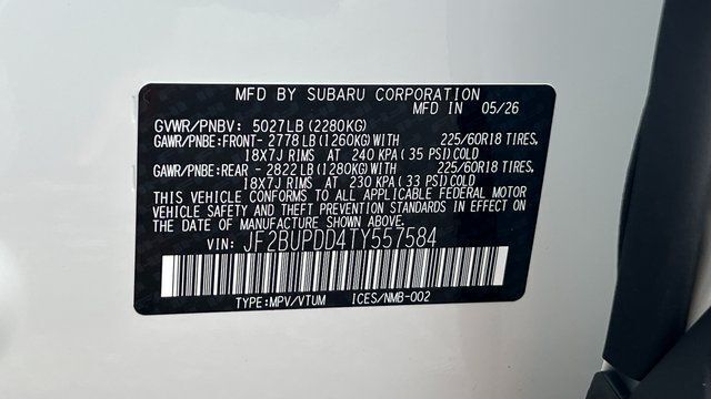 2026 Subaru OUTBACK Limited Fredericksburg VA