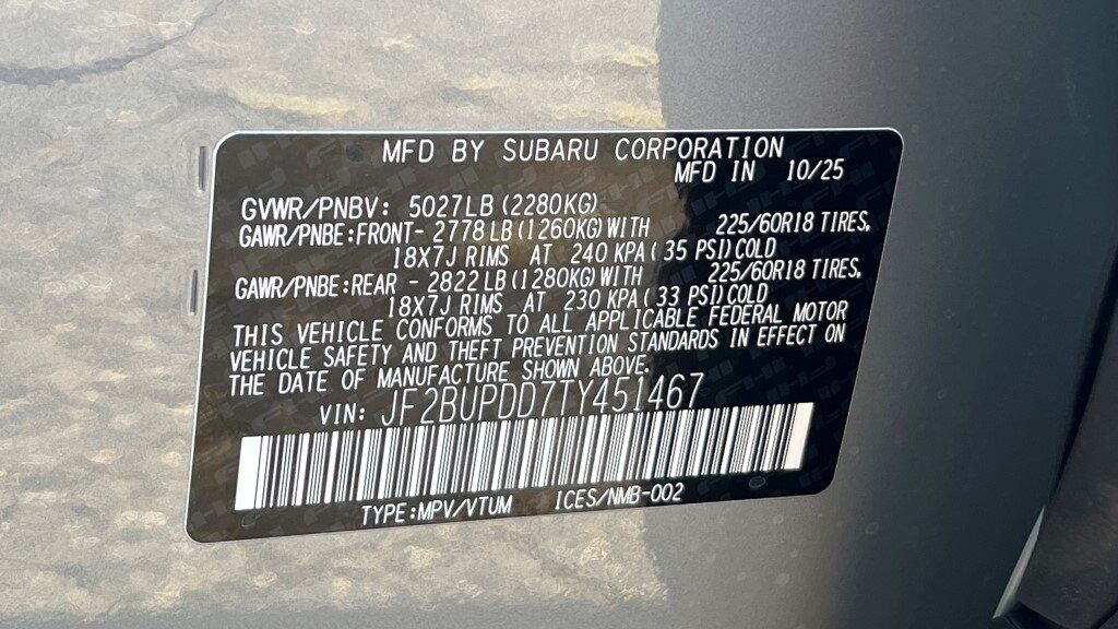 2026 Subaru OUTBACK Limited Fredericksburg VA